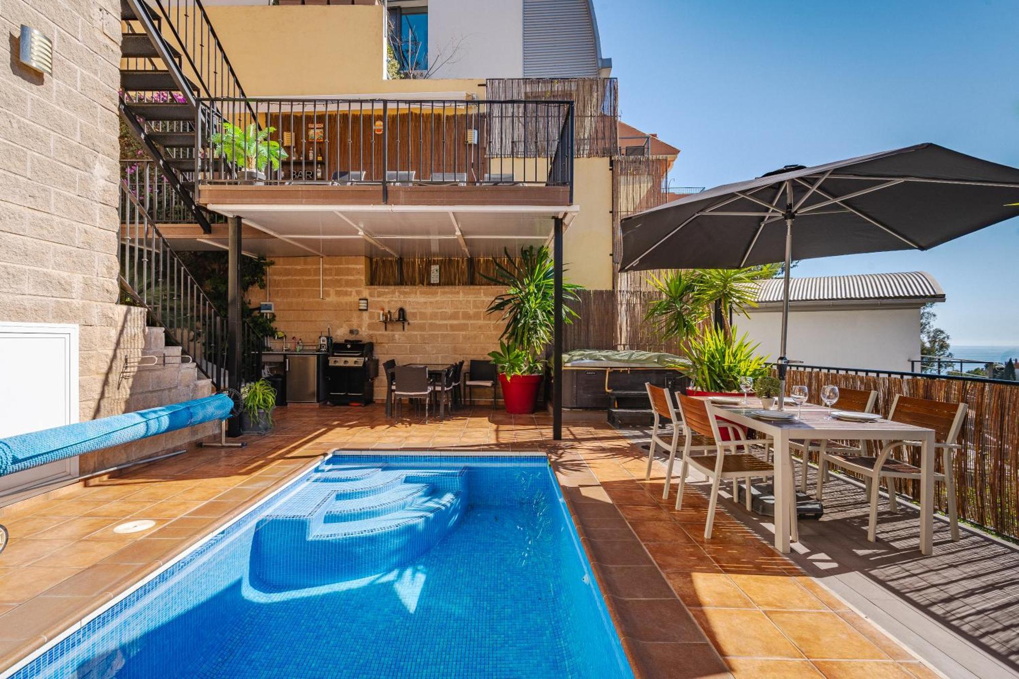 Private Luxurious Hillside Villa With Pool & Sea Views For 8 To 10 Ppl Fuengirola Eksteriør bilde